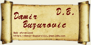 Damir Buzurović vizit kartica